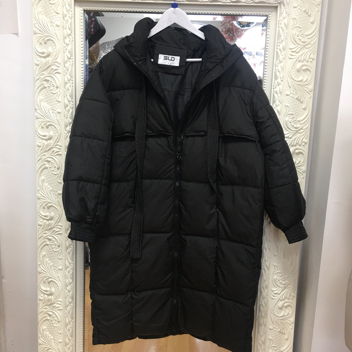 Roma long quilted coat