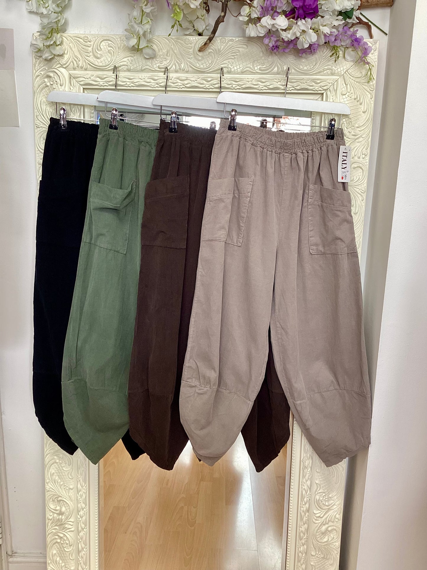 Tegan corduroy 3/4 trouser