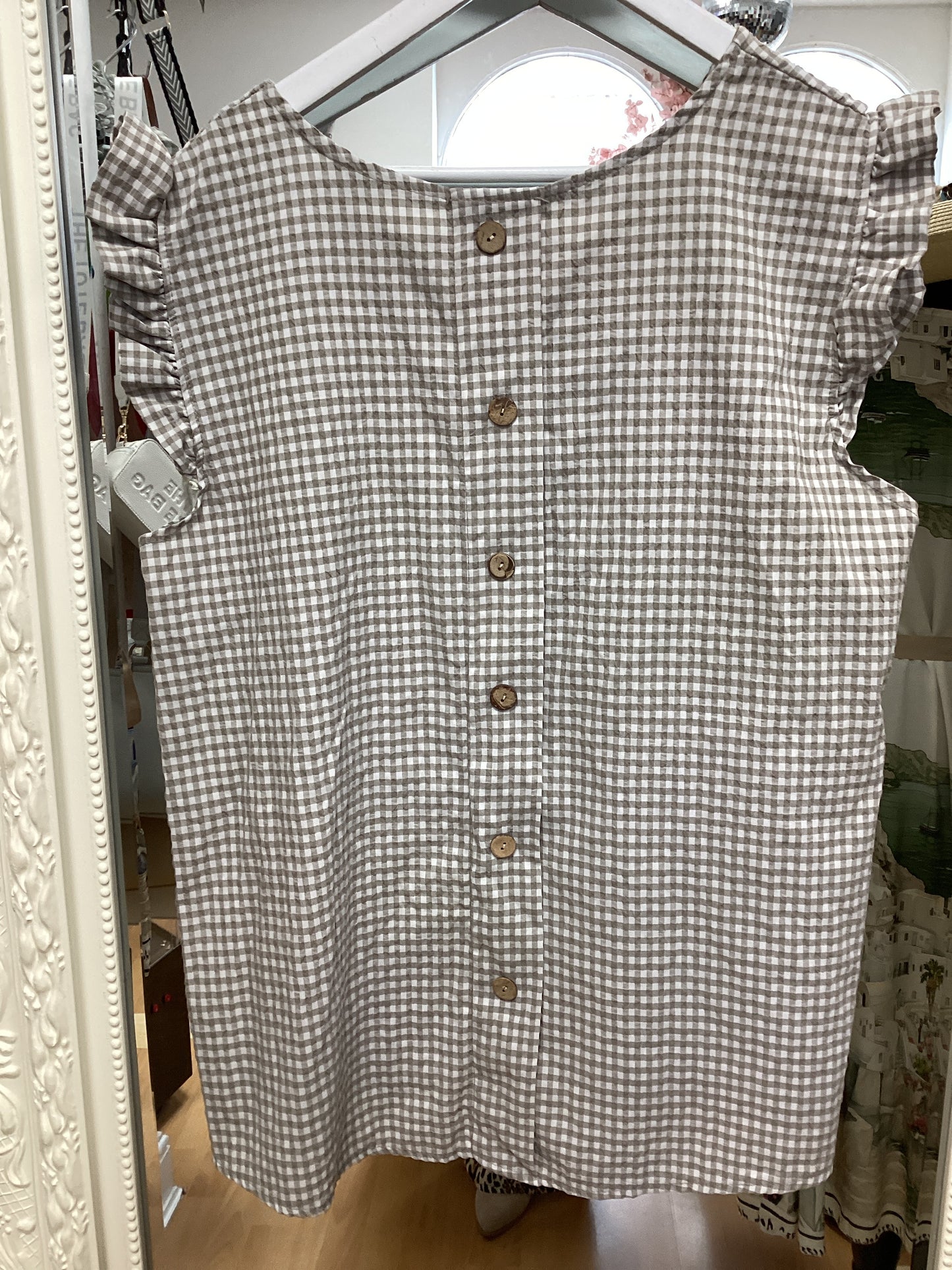 Nyla gingham short set
