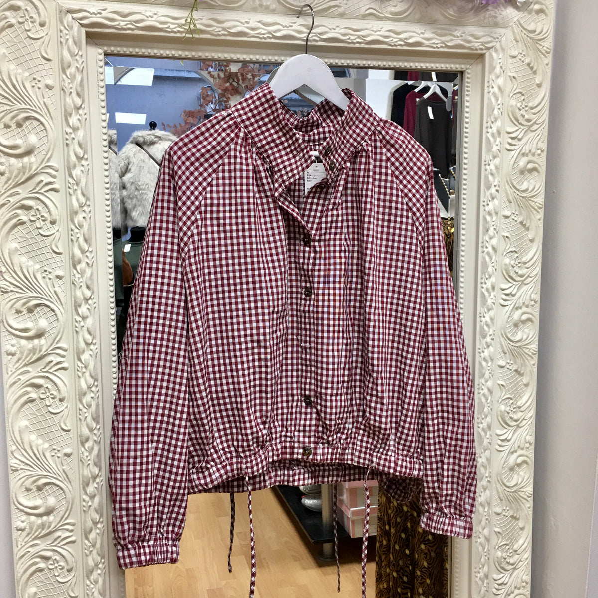 Gemma chequered shacket