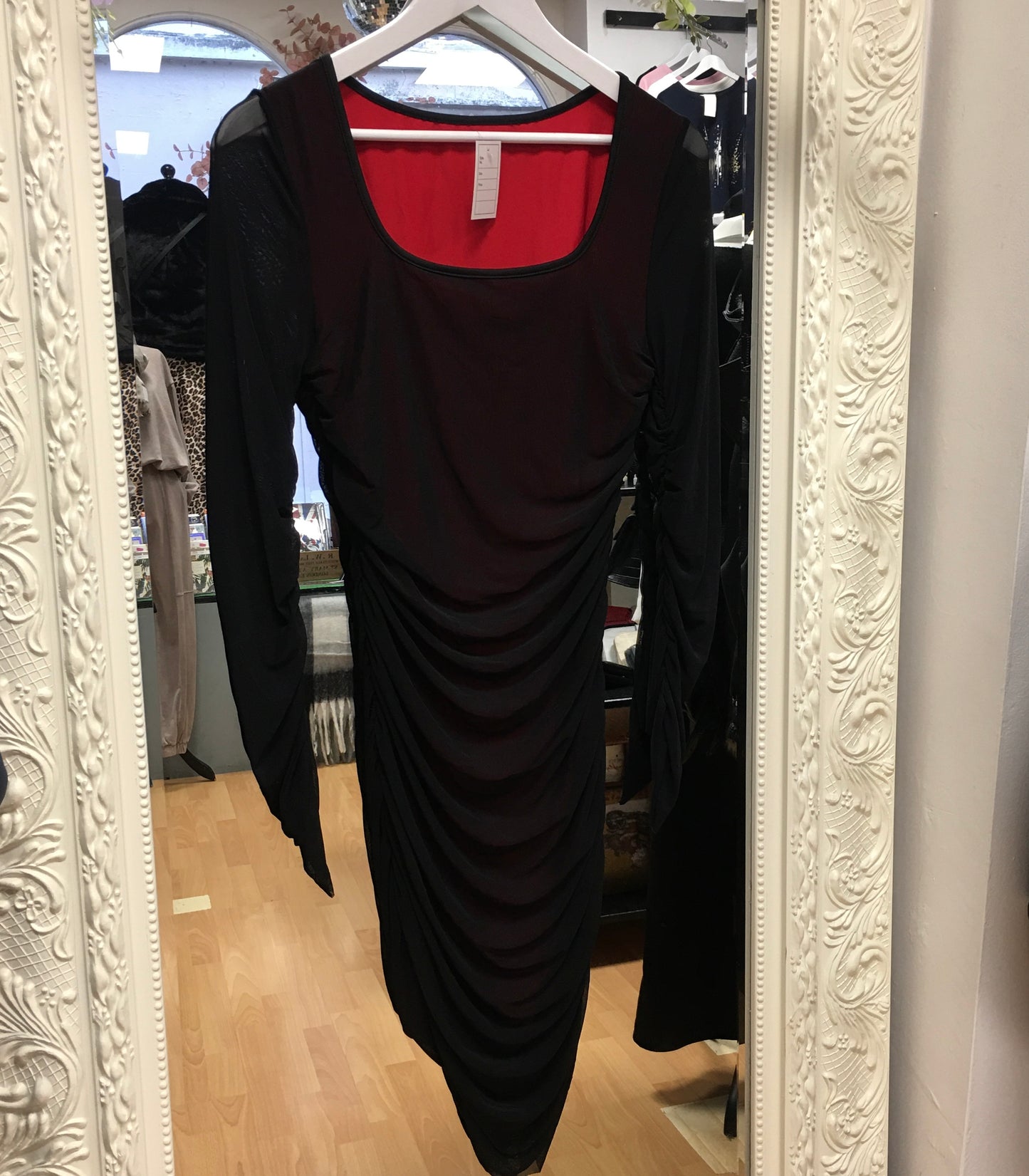 Remi Black & Red Underlay Dress