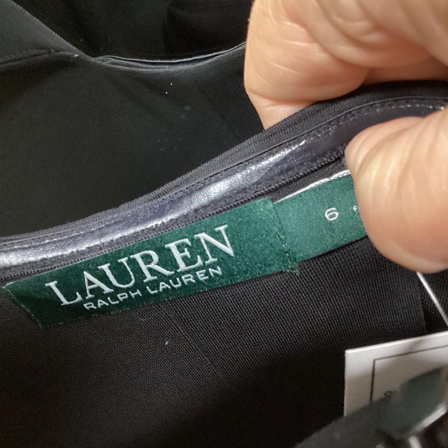 10 R Lauren Black Dress