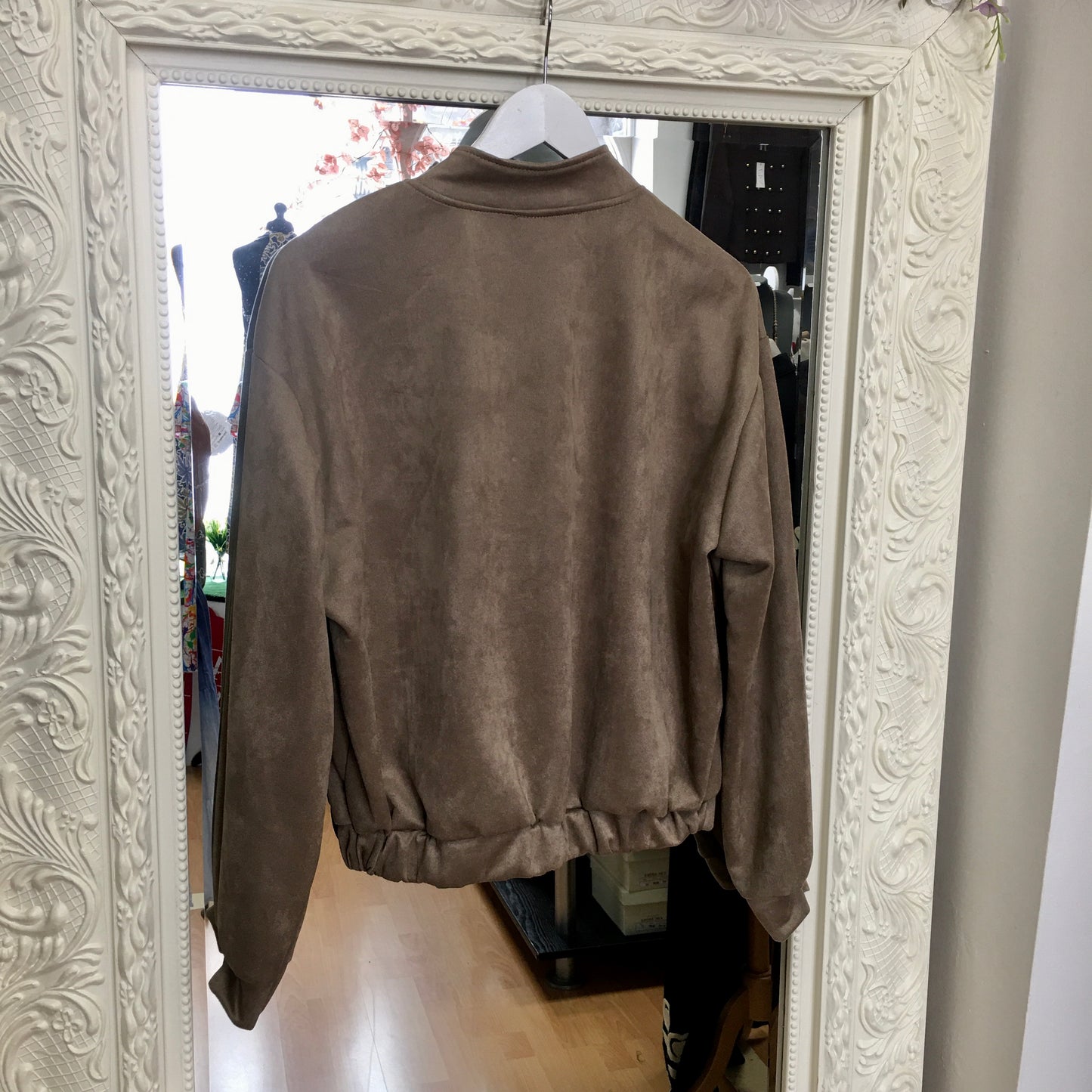 Matilda Suedette bomber jacket