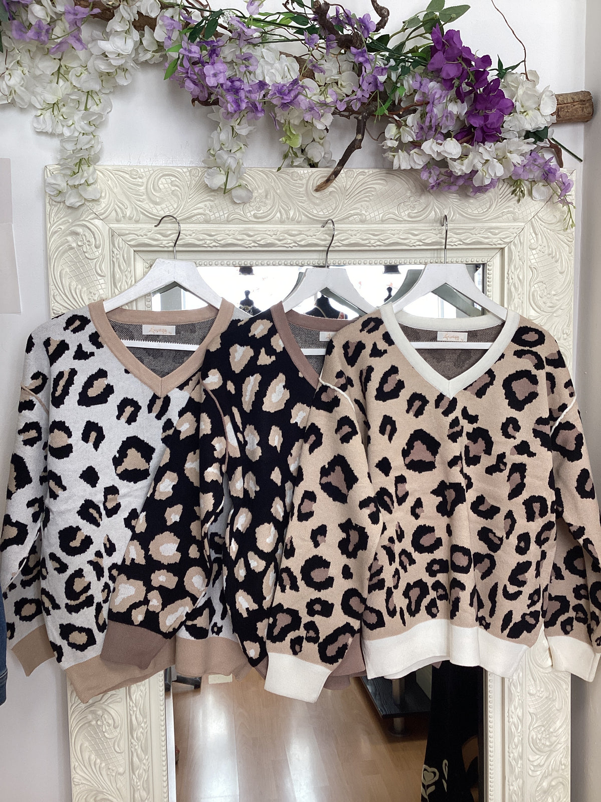 Danni leopard print jumper