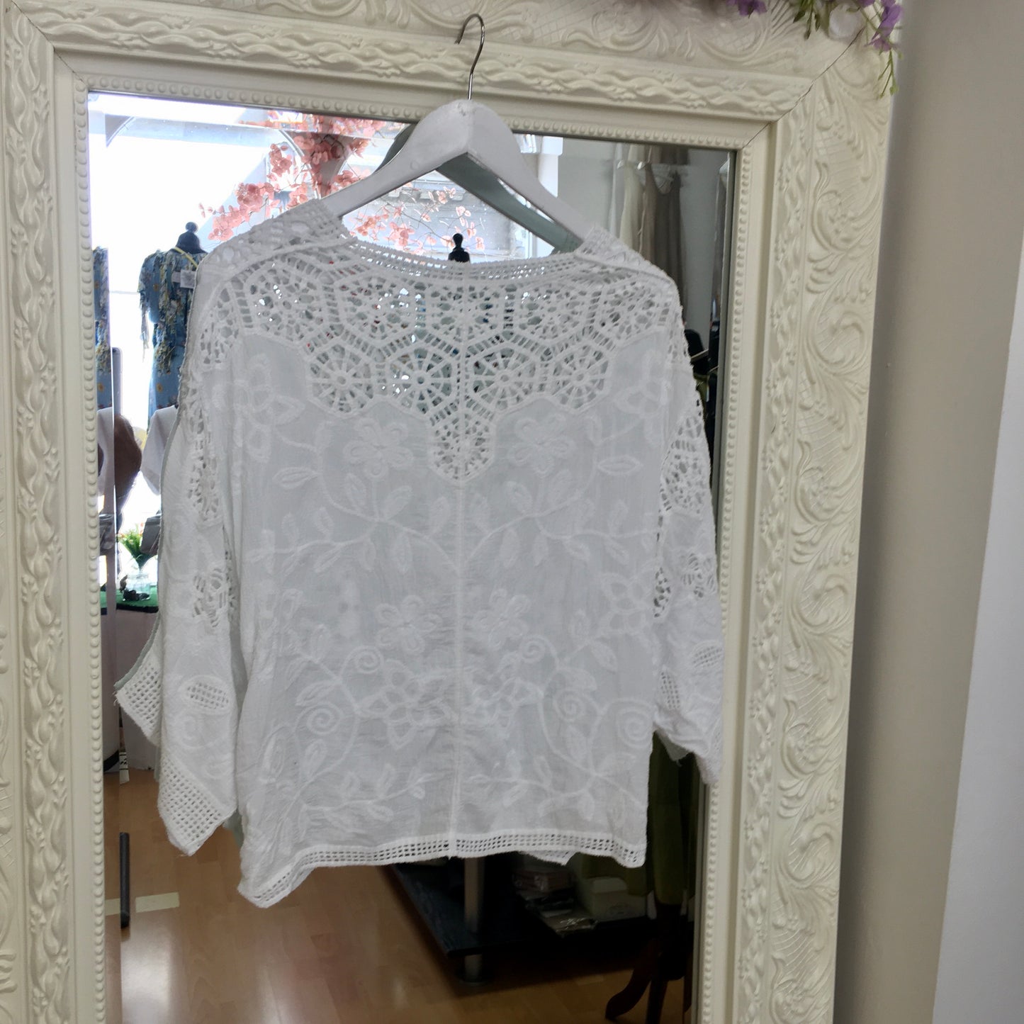 Harley Crochet Lace & Embroidered Boho Kimono Cardigan
