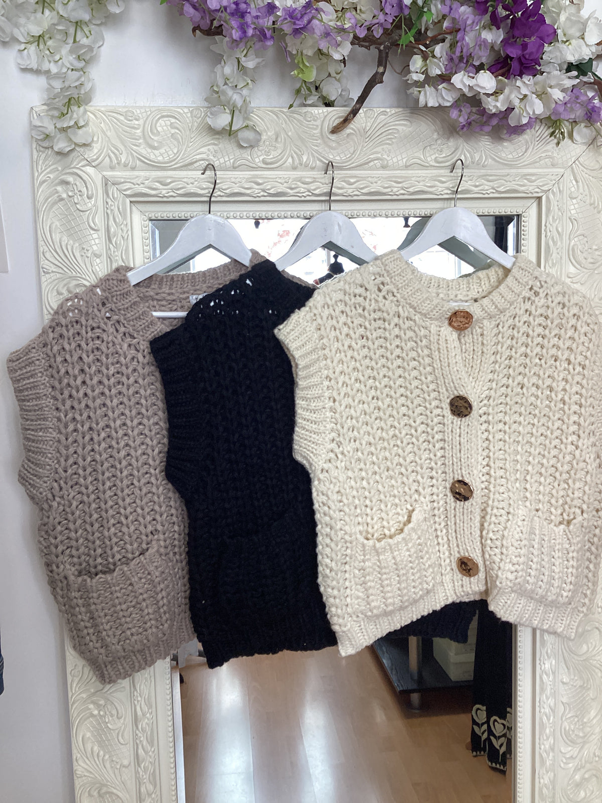Jodie chunky knit waistcoat