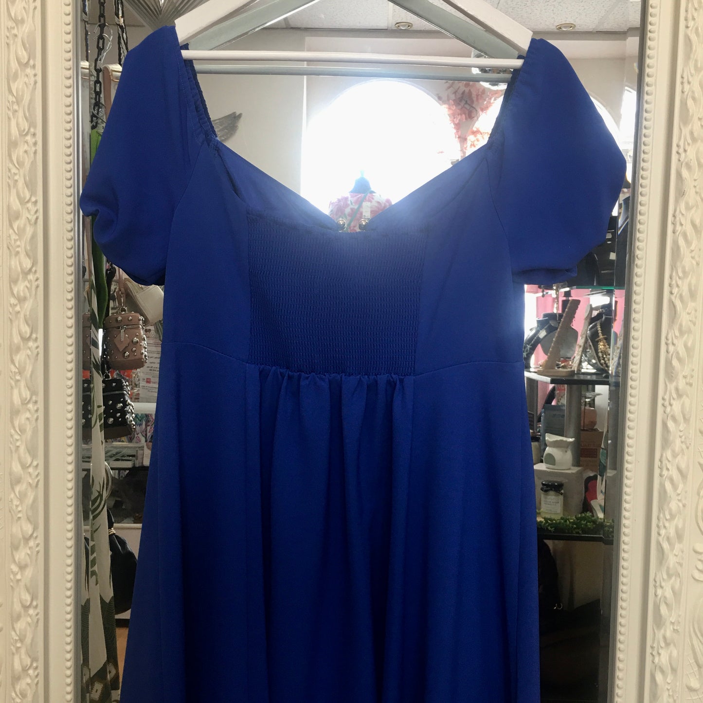 Corinna Bardot Blue Dress