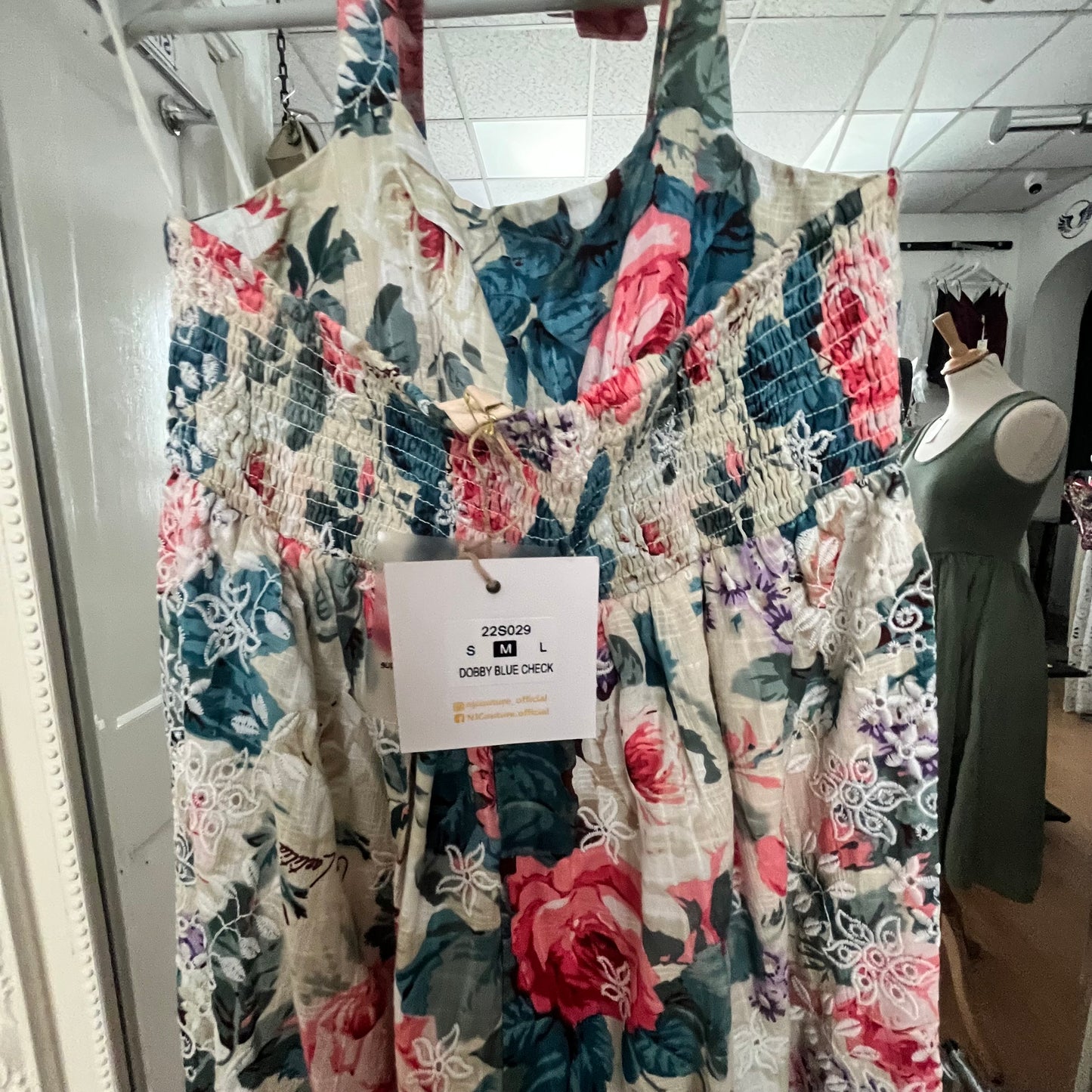 NJ Couture Floral Embroidered Jumpsuit NJCB11