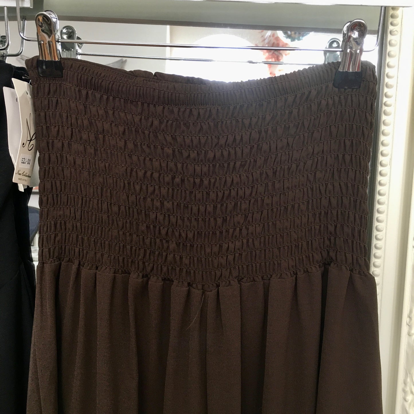 Ria bandeau style jumpsuit with shirred back detail