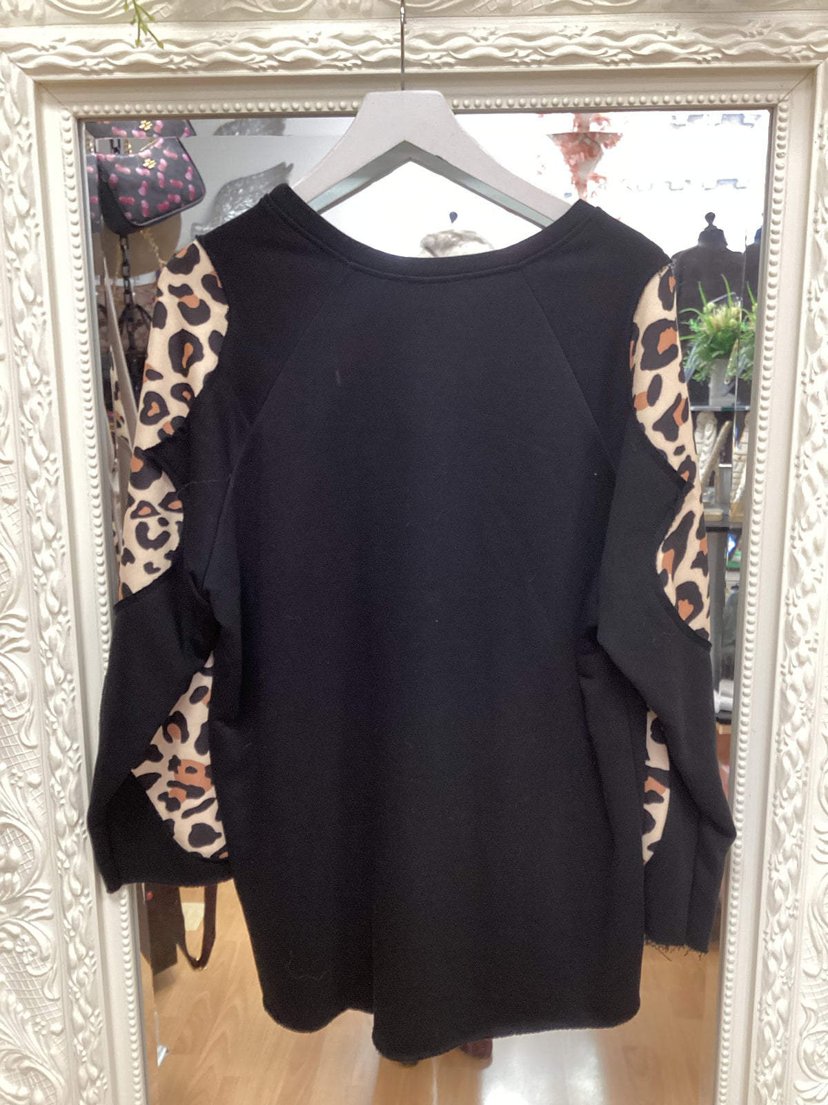 Lola leopard sleeve sweatshirt