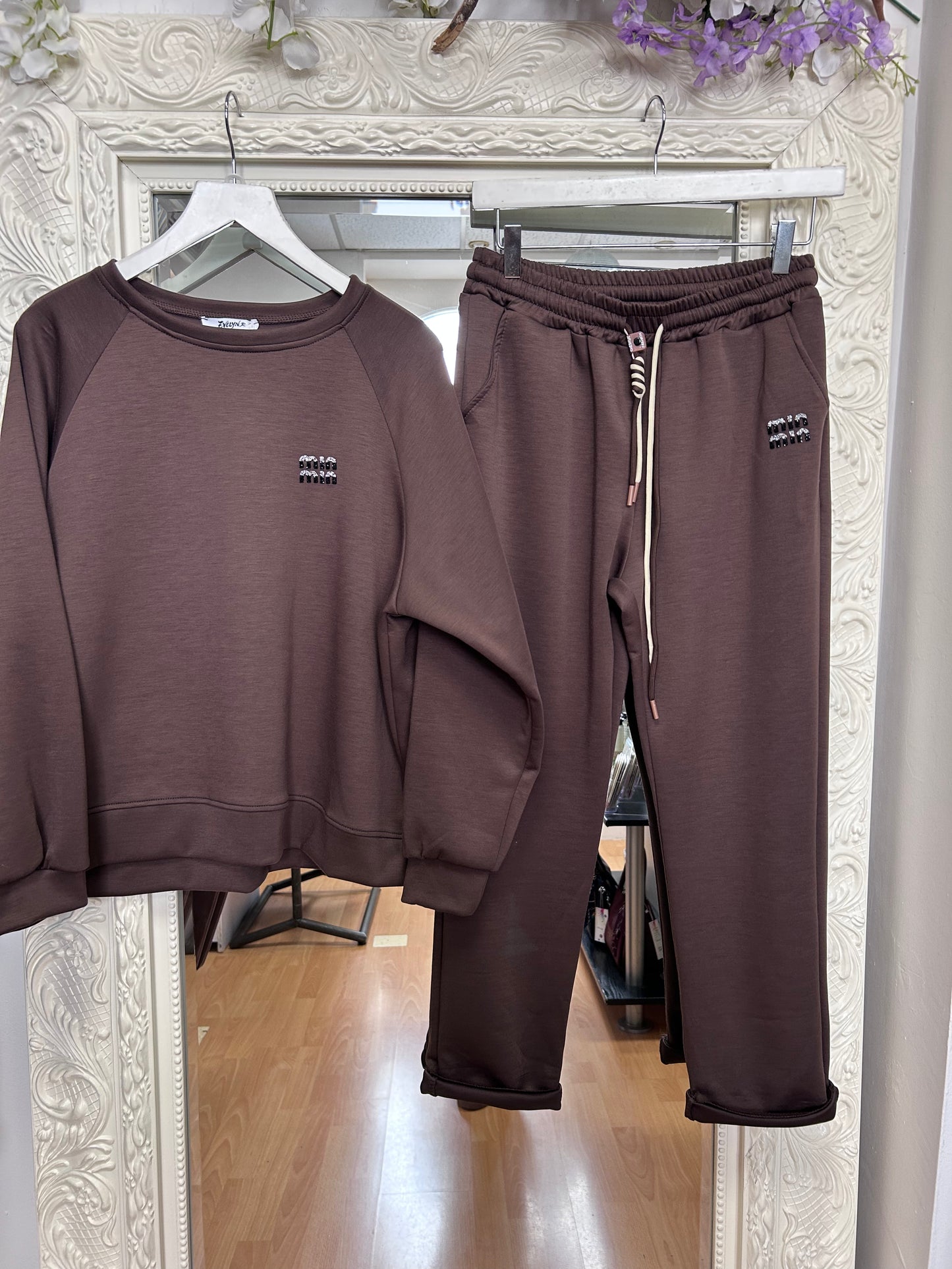 Nima - Soft Touch Sweatshirt & Trouser Two Piece Set – Fits Up To 14