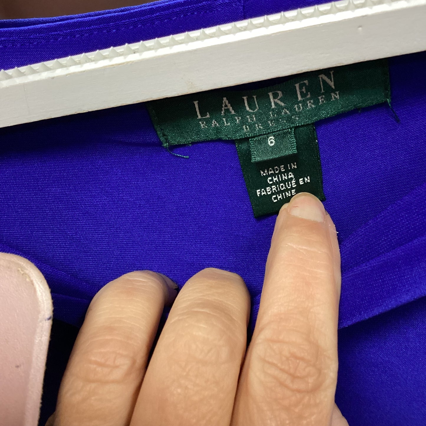 4 R Lauren Black & Blue dress