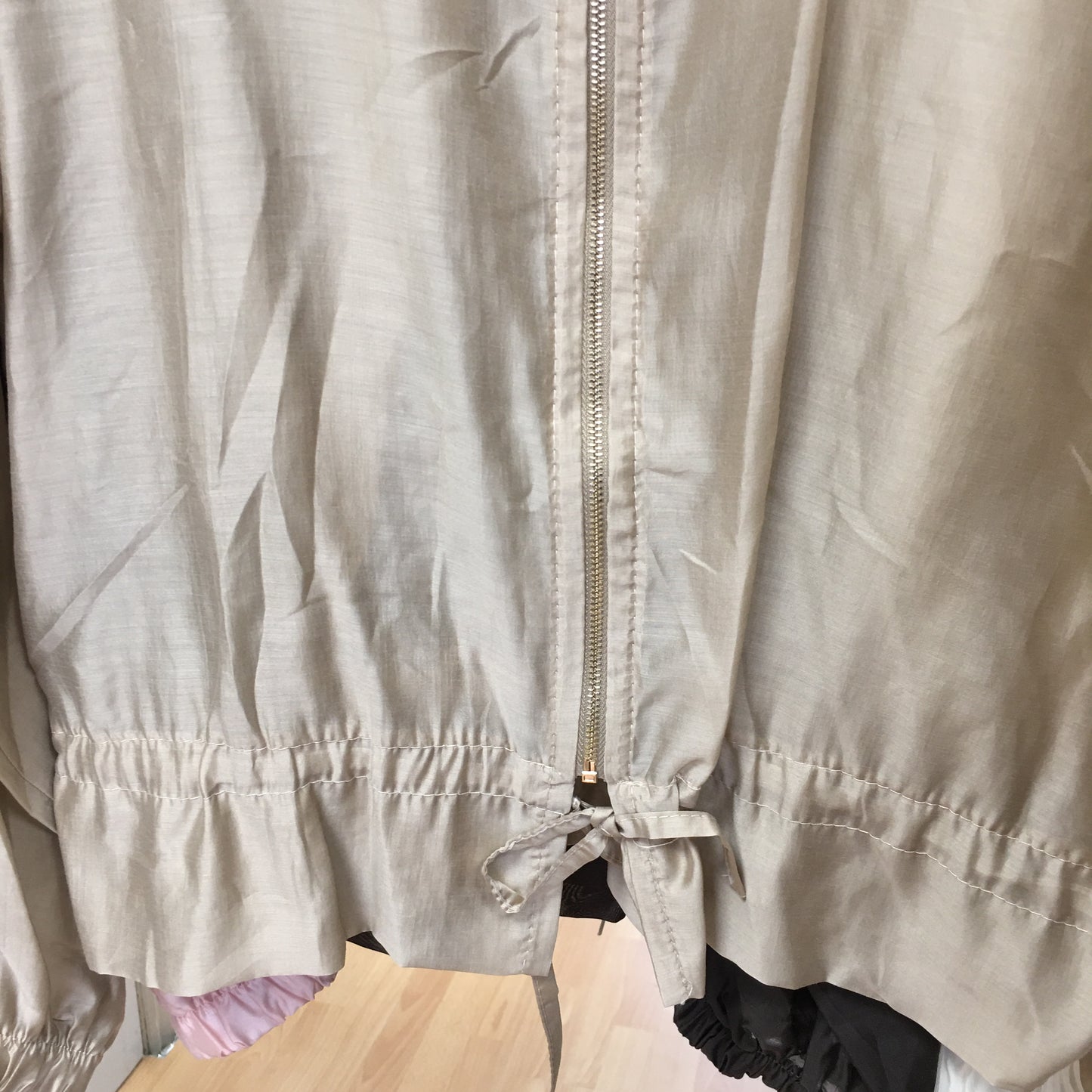 Saffron sheer zip front jacket