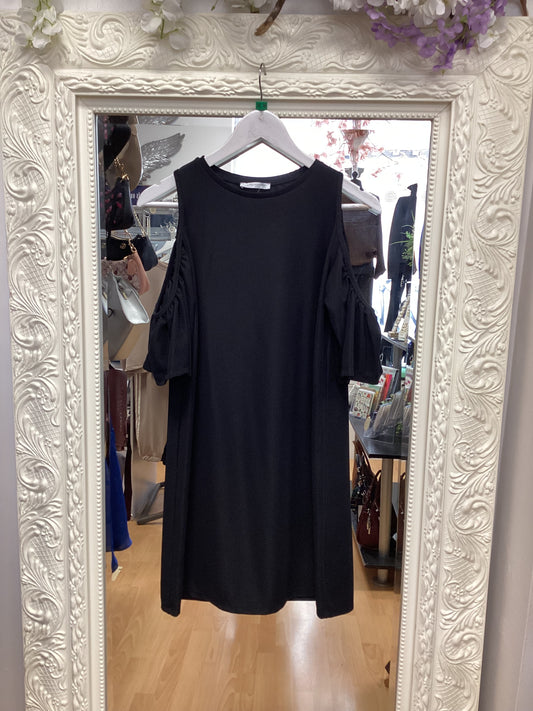 Zara black shift dress