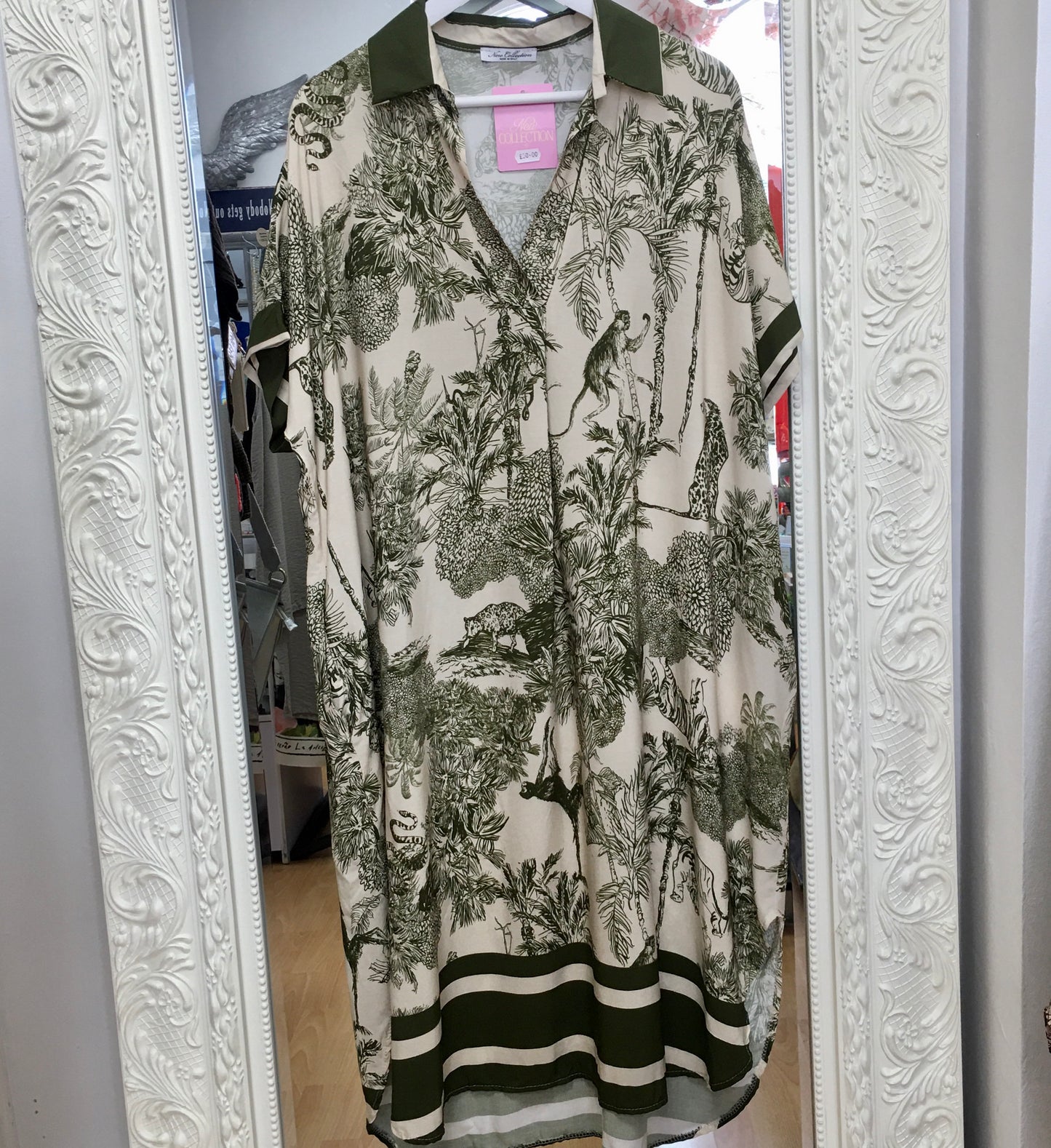 Jada Safari Jungle Leopard Print Shirt inspired print Dress