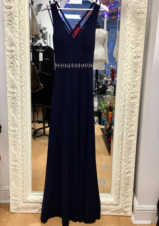 216 Long Navy Dress