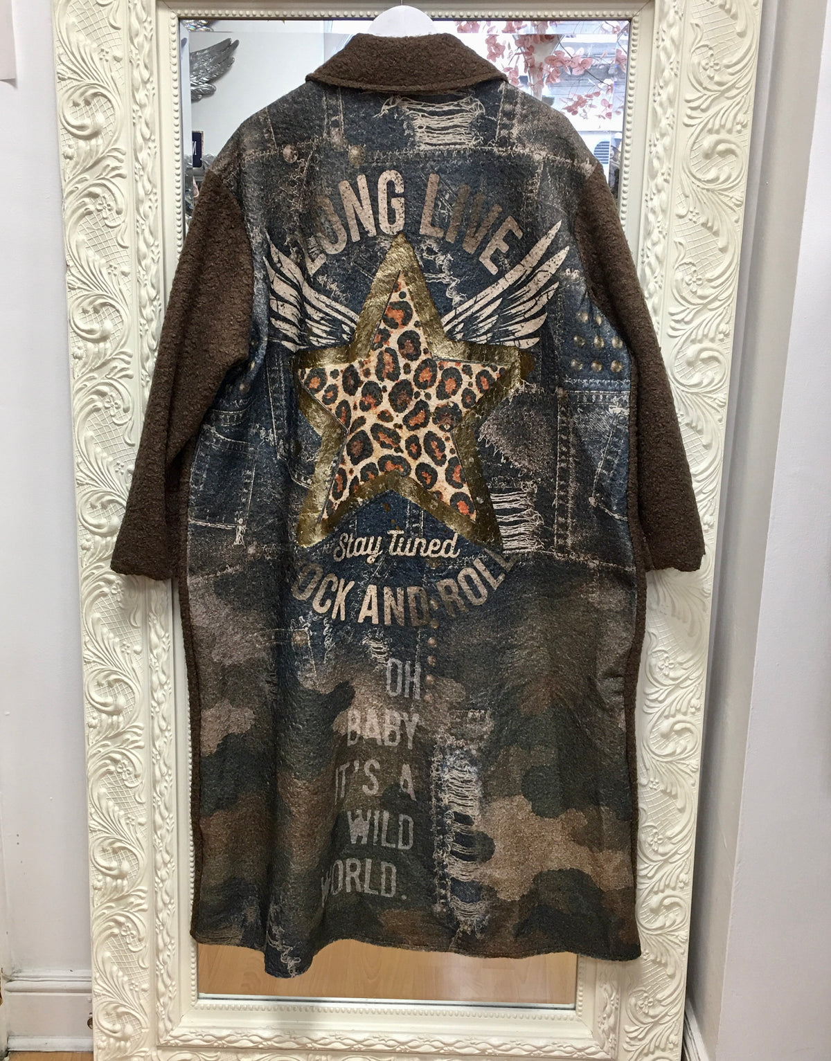 Josephine boucle rock & roll coat