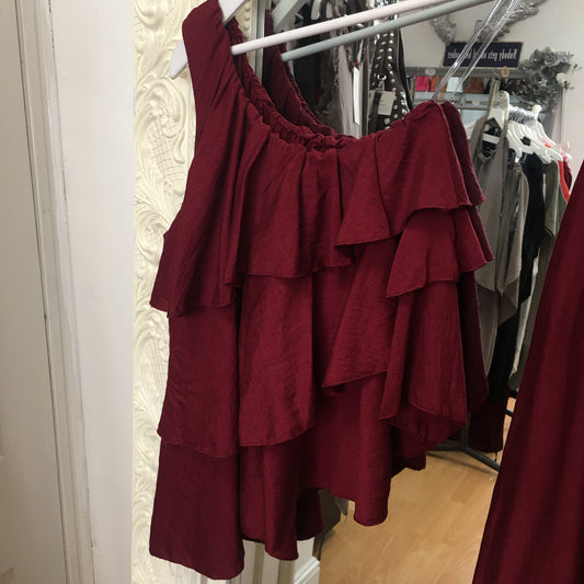 Shelly One Shoulder Trouser Set