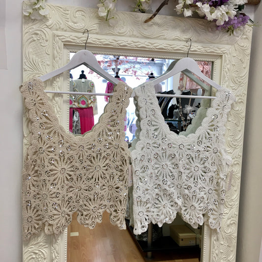 Ivy crochet vest