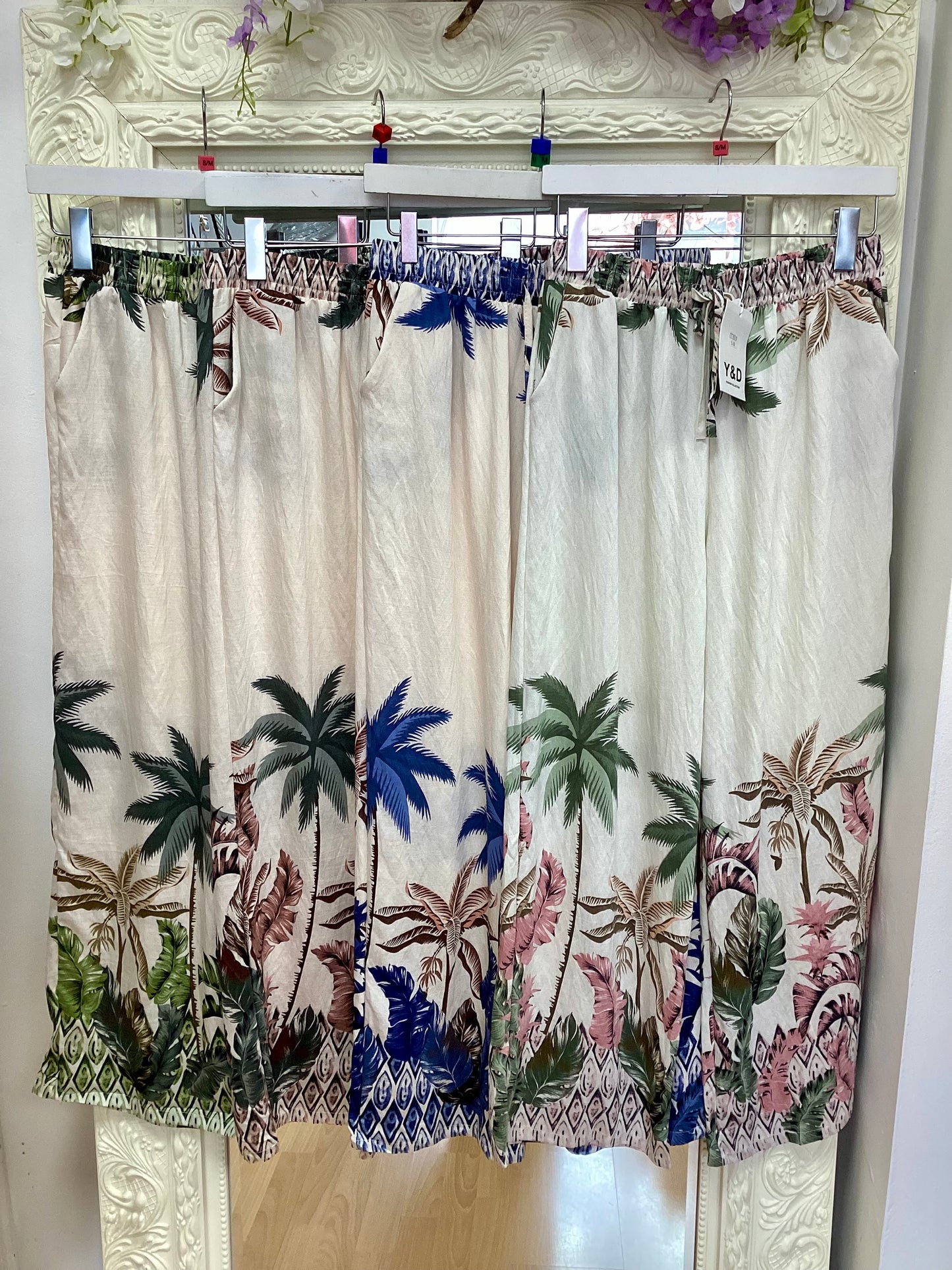 Eloise palm trousers