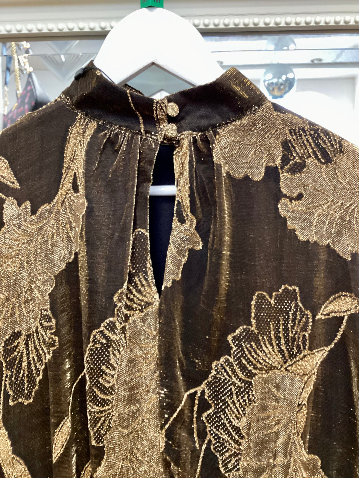 Jodie gold embossed blouse