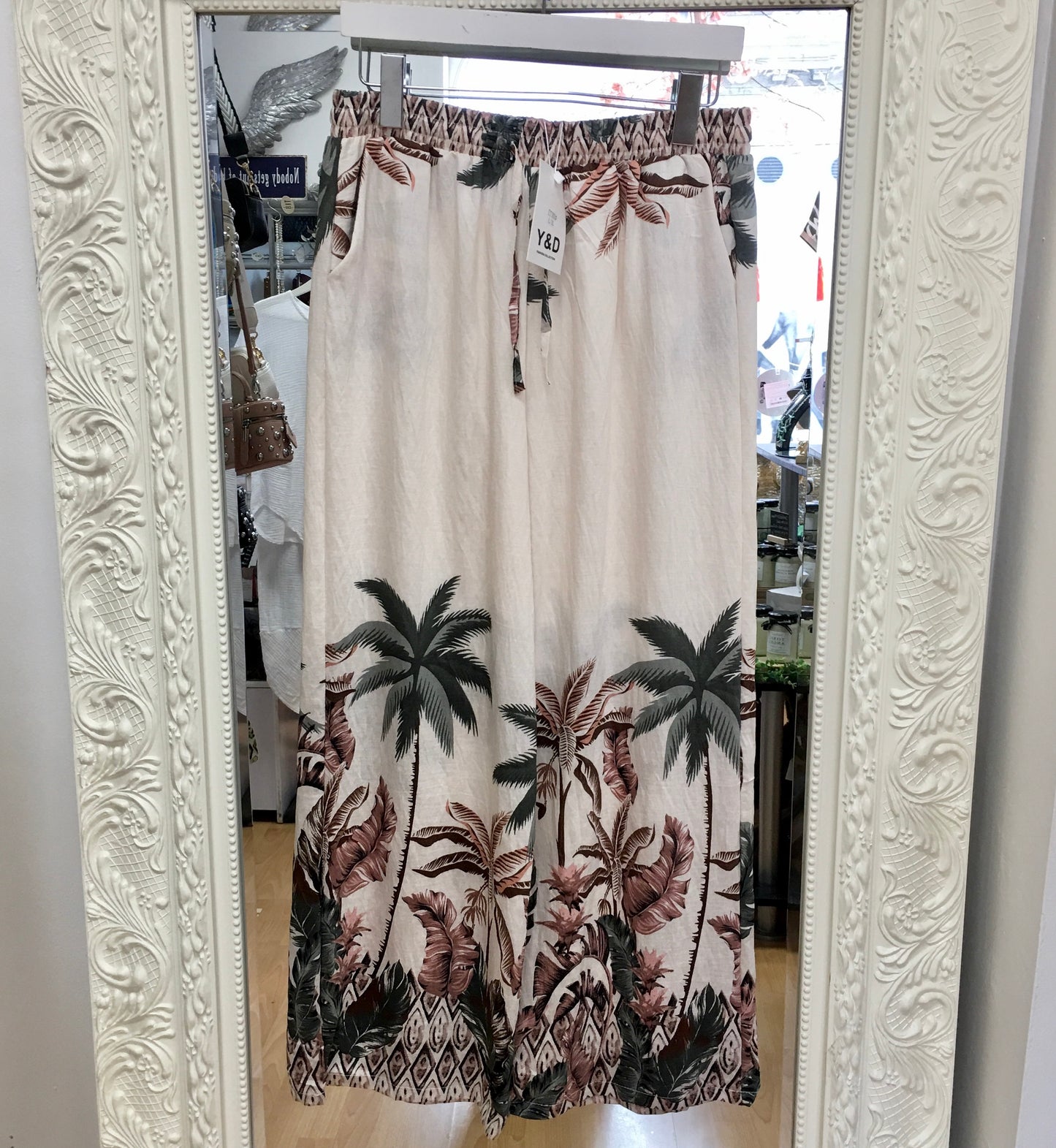 Eloise palm trousers