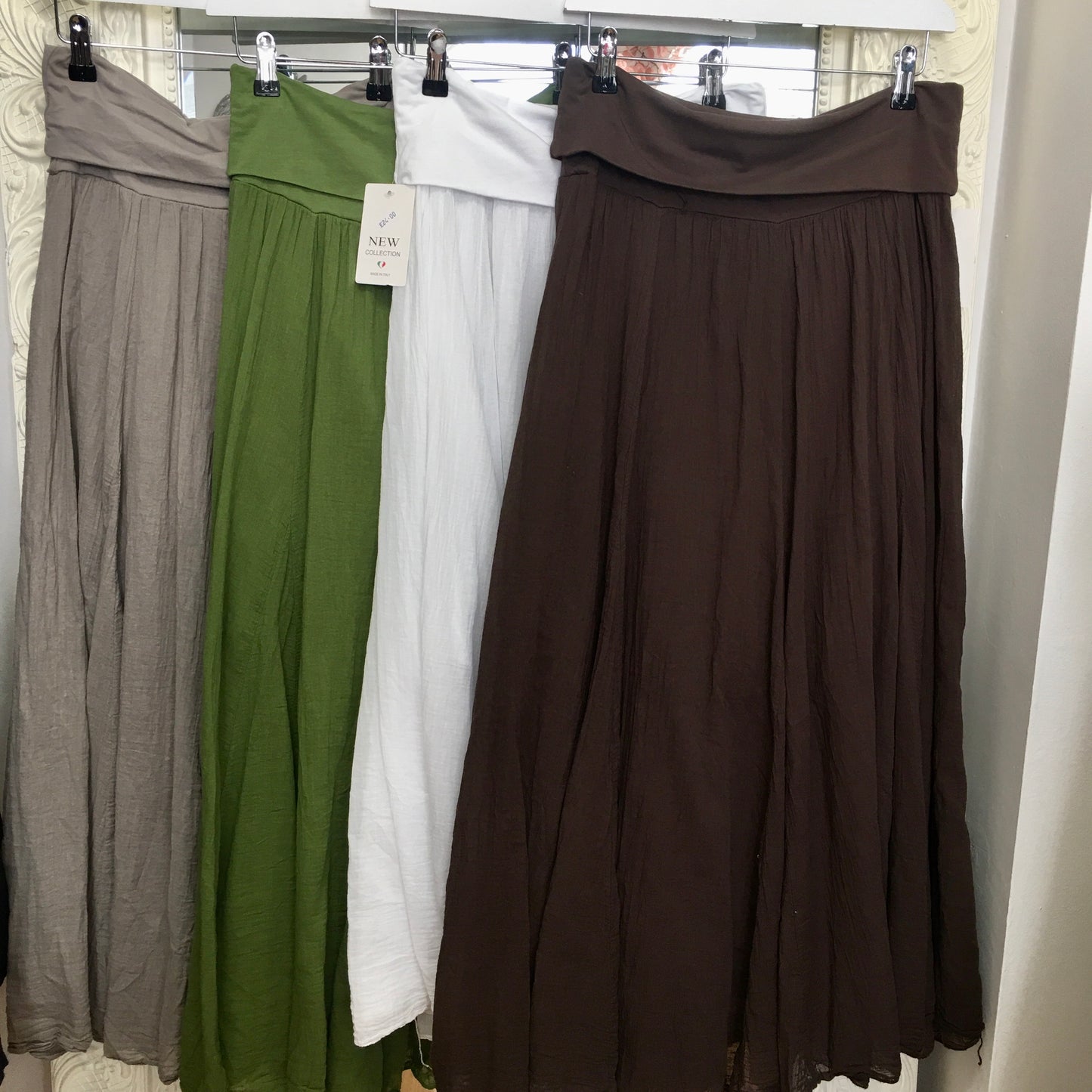 Esme 2-in-1 Crinkle Magic Maxi Skirt / Strapless Dress