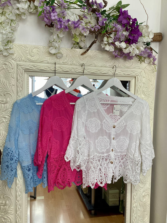 Caroline crochet cardi