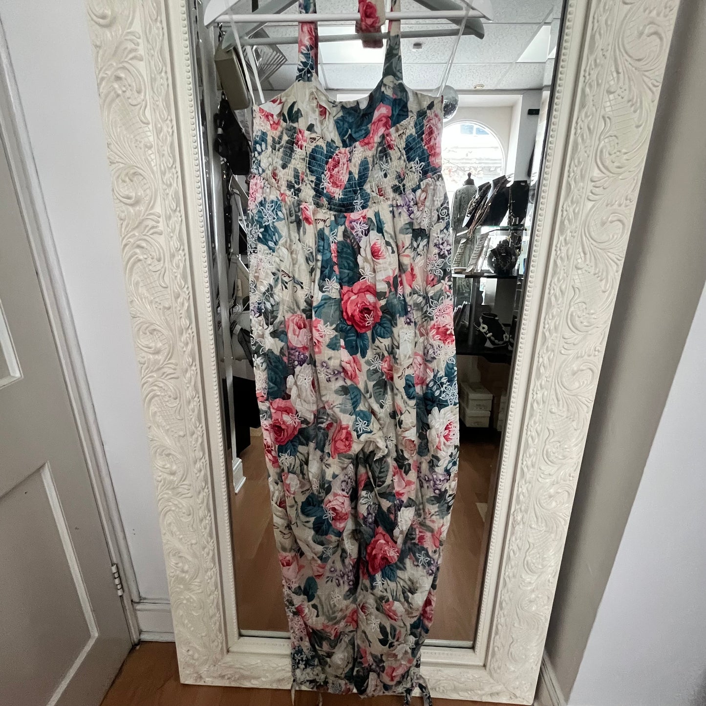 NJ Couture Floral Embroidered Jumpsuit NJCB11