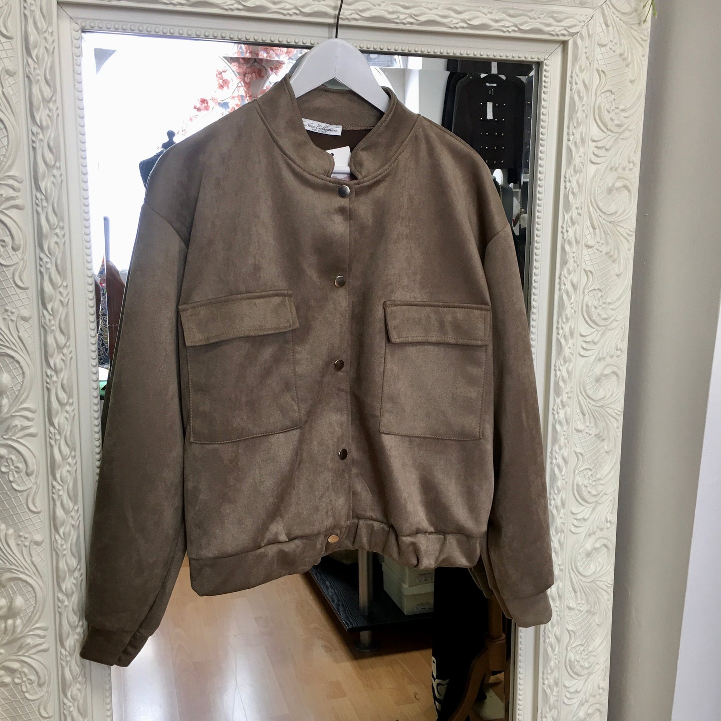 Matilda Suedette bomber jacket