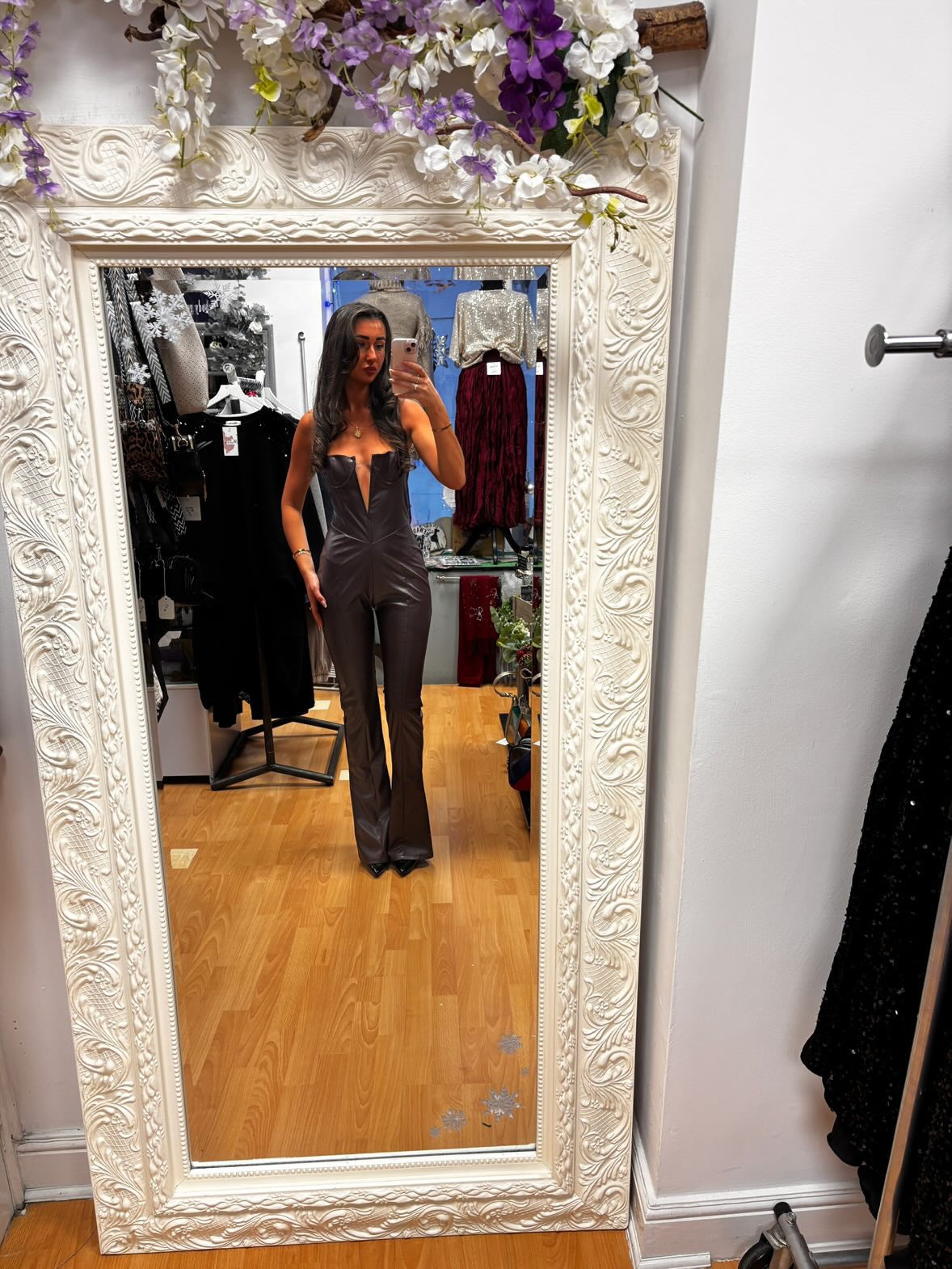 Murci Pleather Jumpsuit