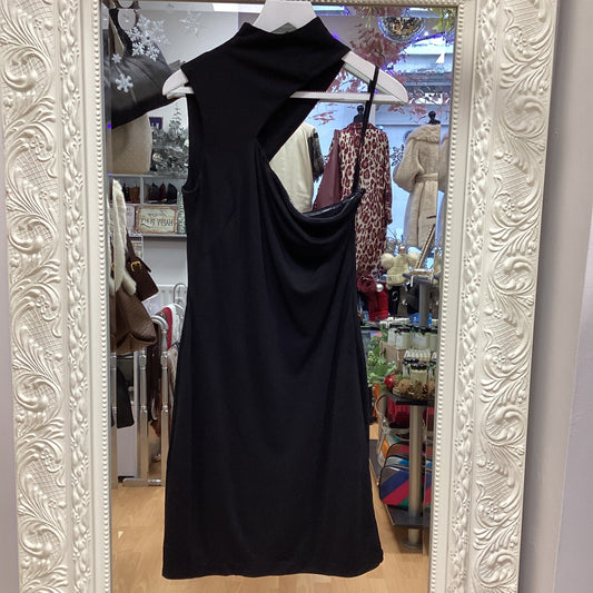 10 R Lauren Black Dress