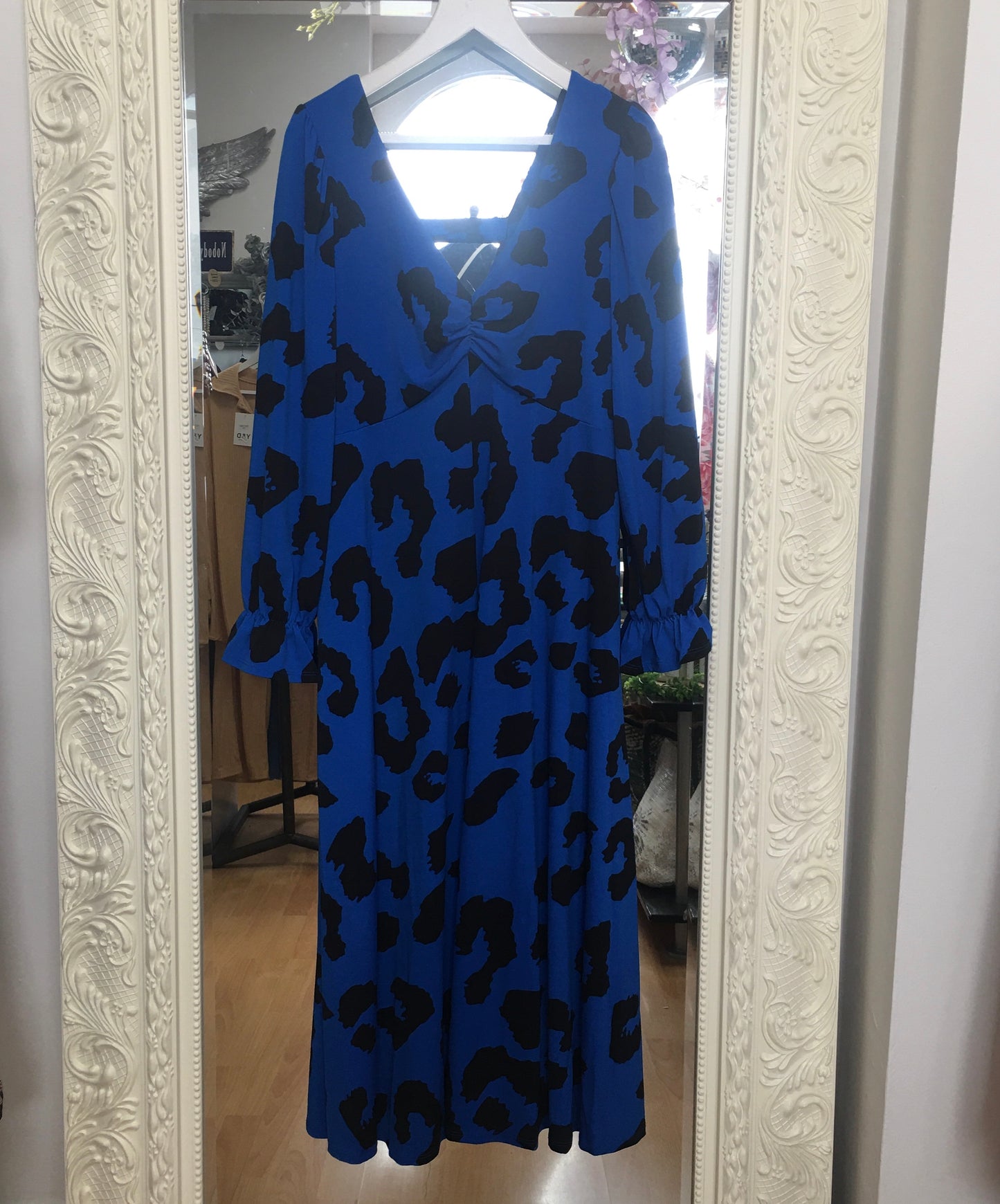 Cobalt Blue & Black Dress