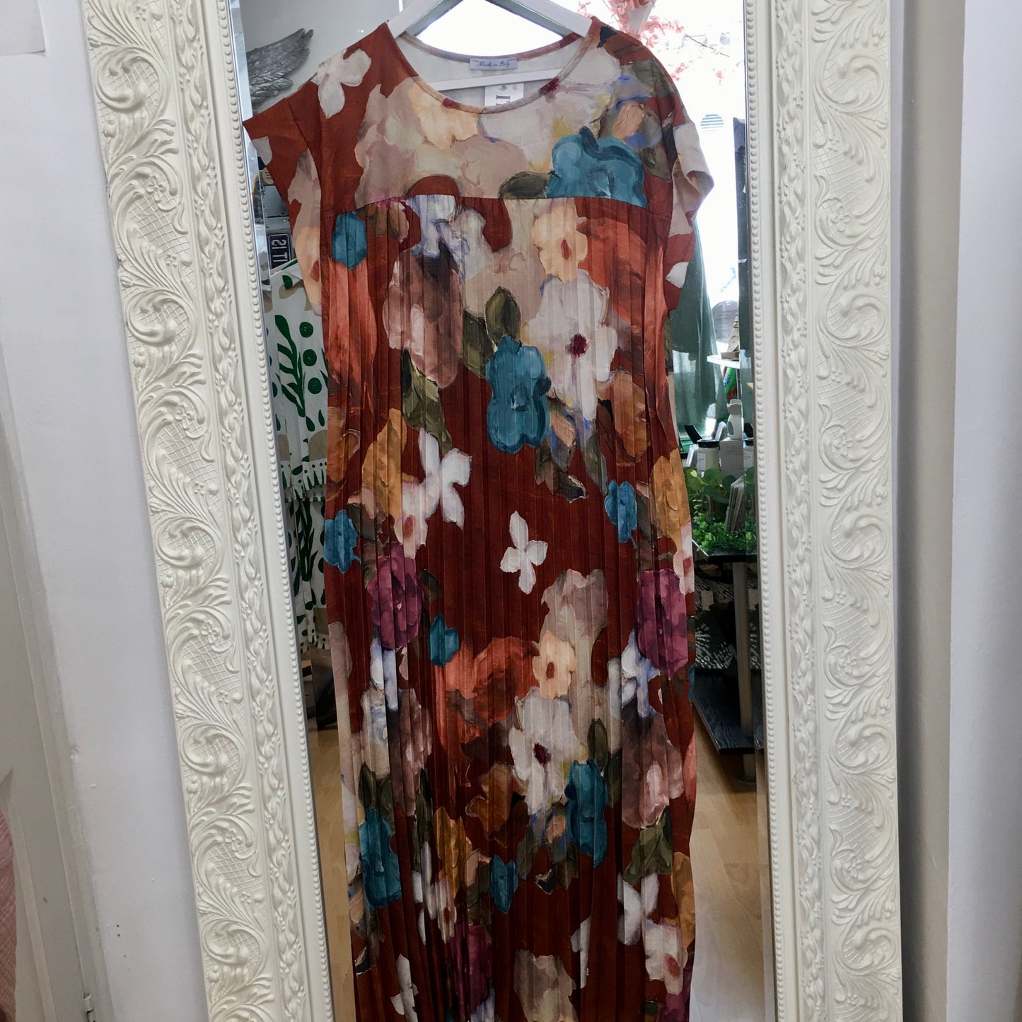 Ayla pleated maxi dress