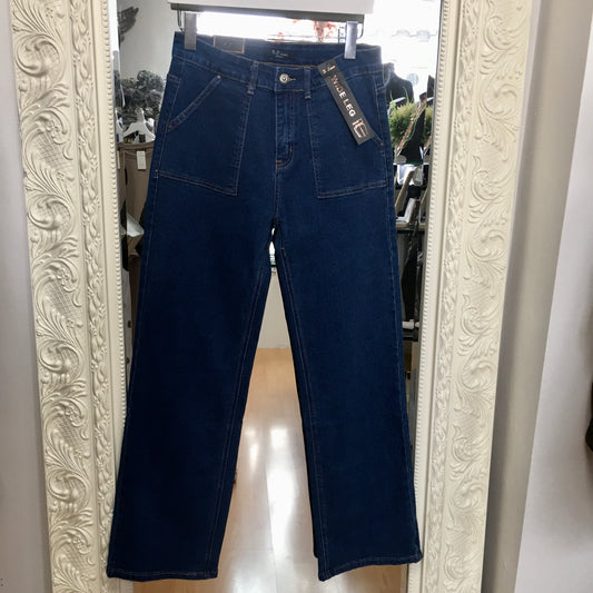 Peyton wide leg indigo jean