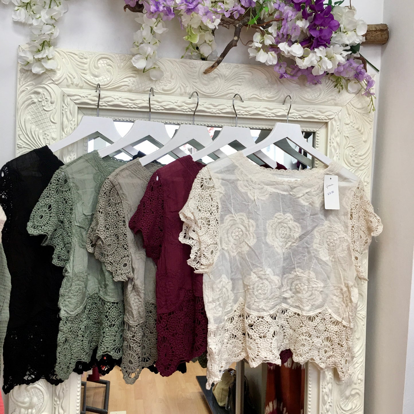 Grace short crochet top