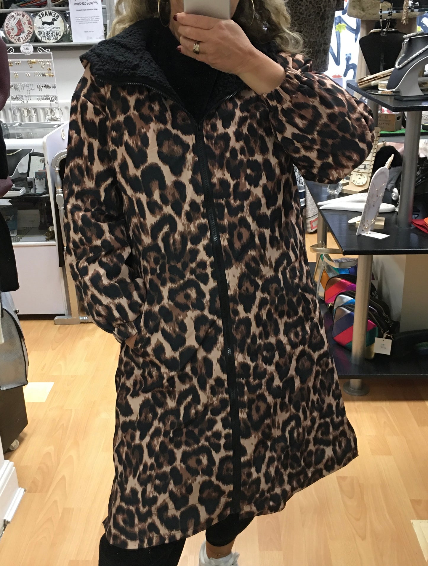 82 Leopard Print Coat