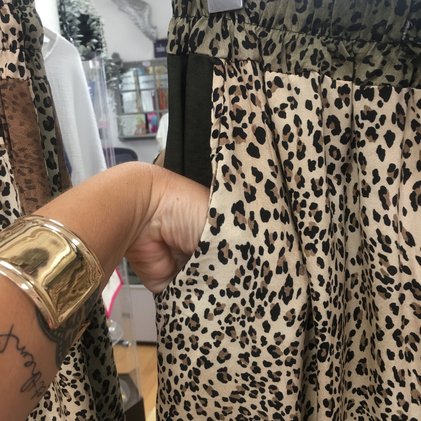 Rio leopard ombre trouser