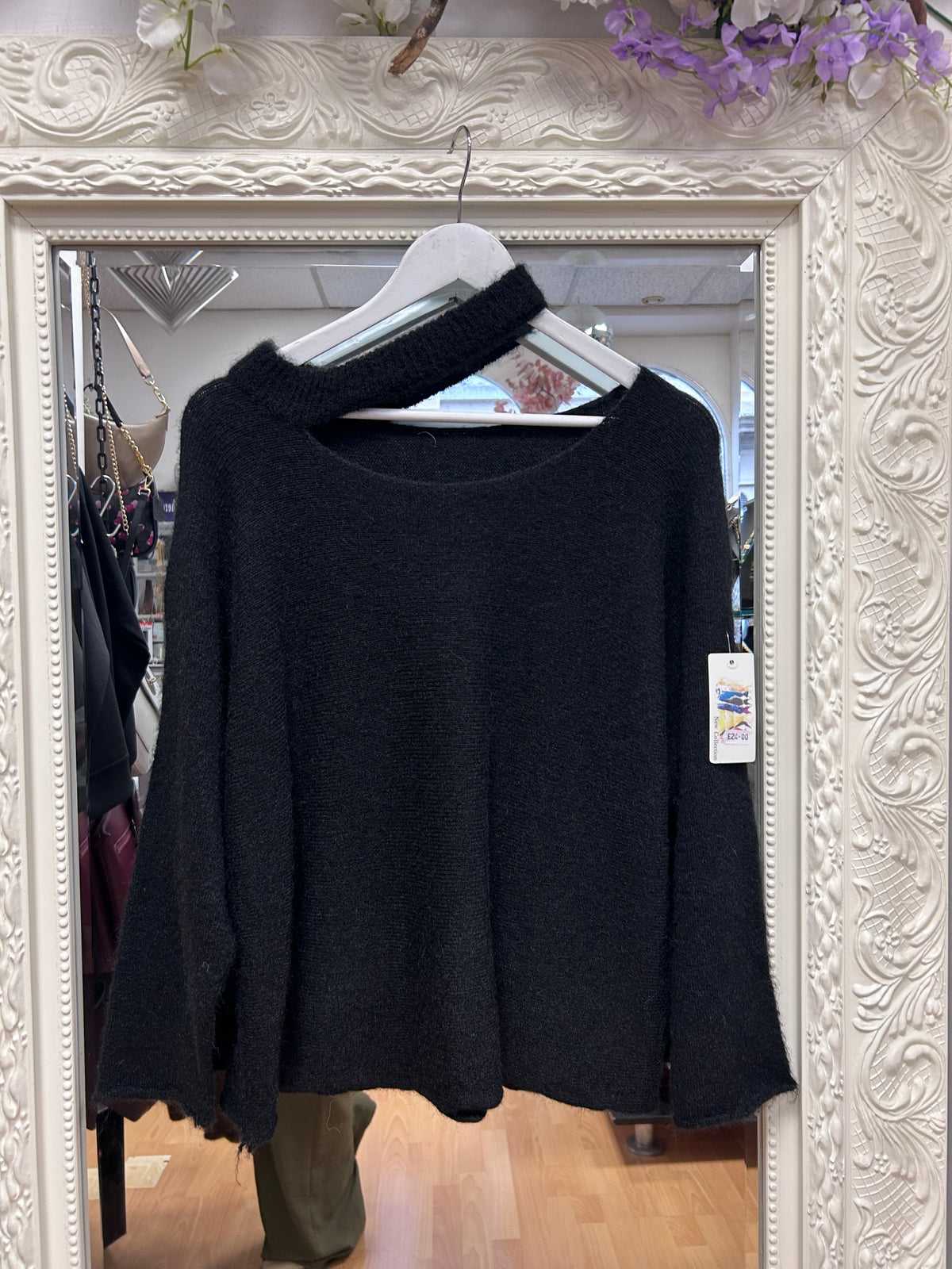 Alexa jumper with split neck detail