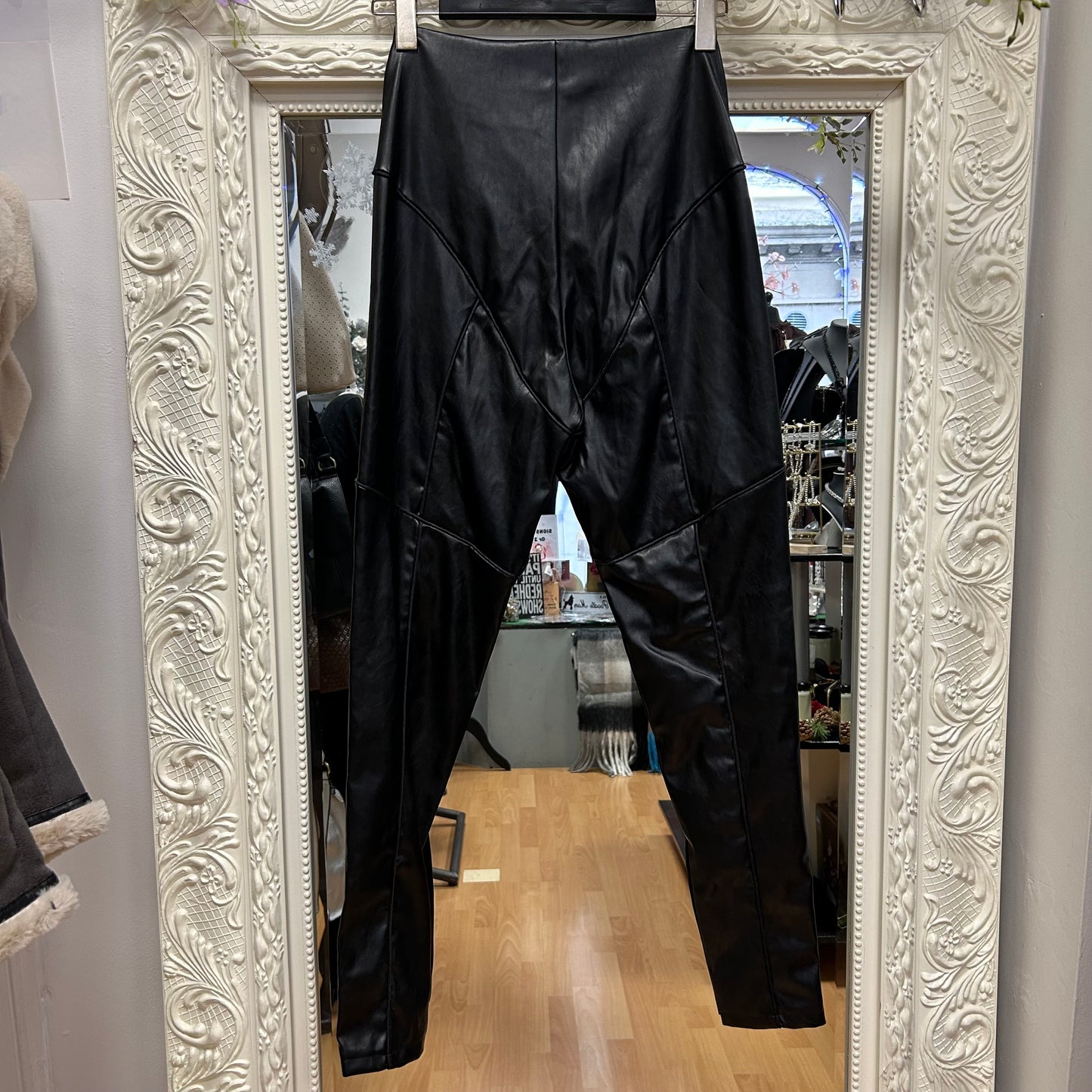 Murci Pleather Trousers with Zip
