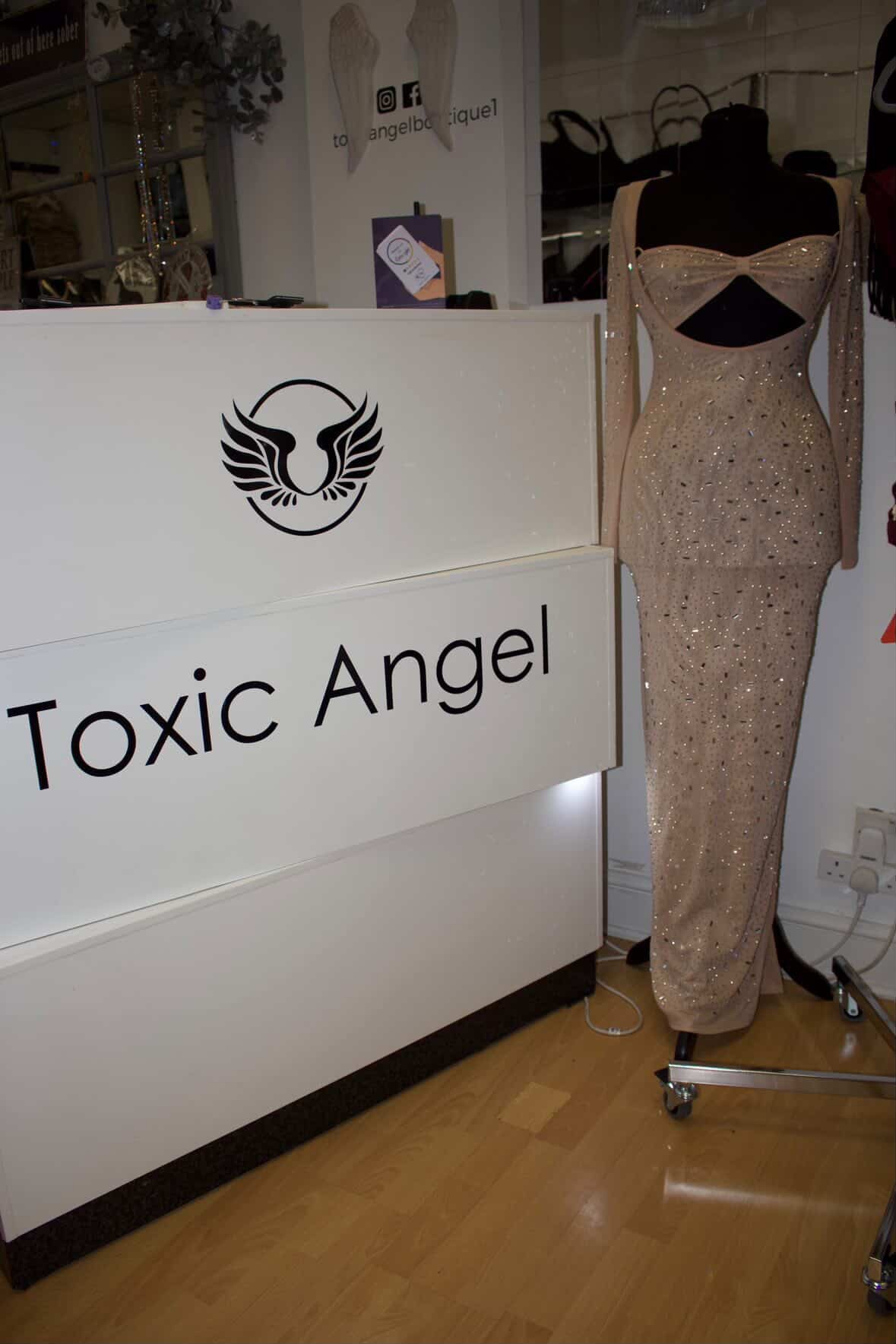 Murci Long Sparkle Dress with matching Bra Top