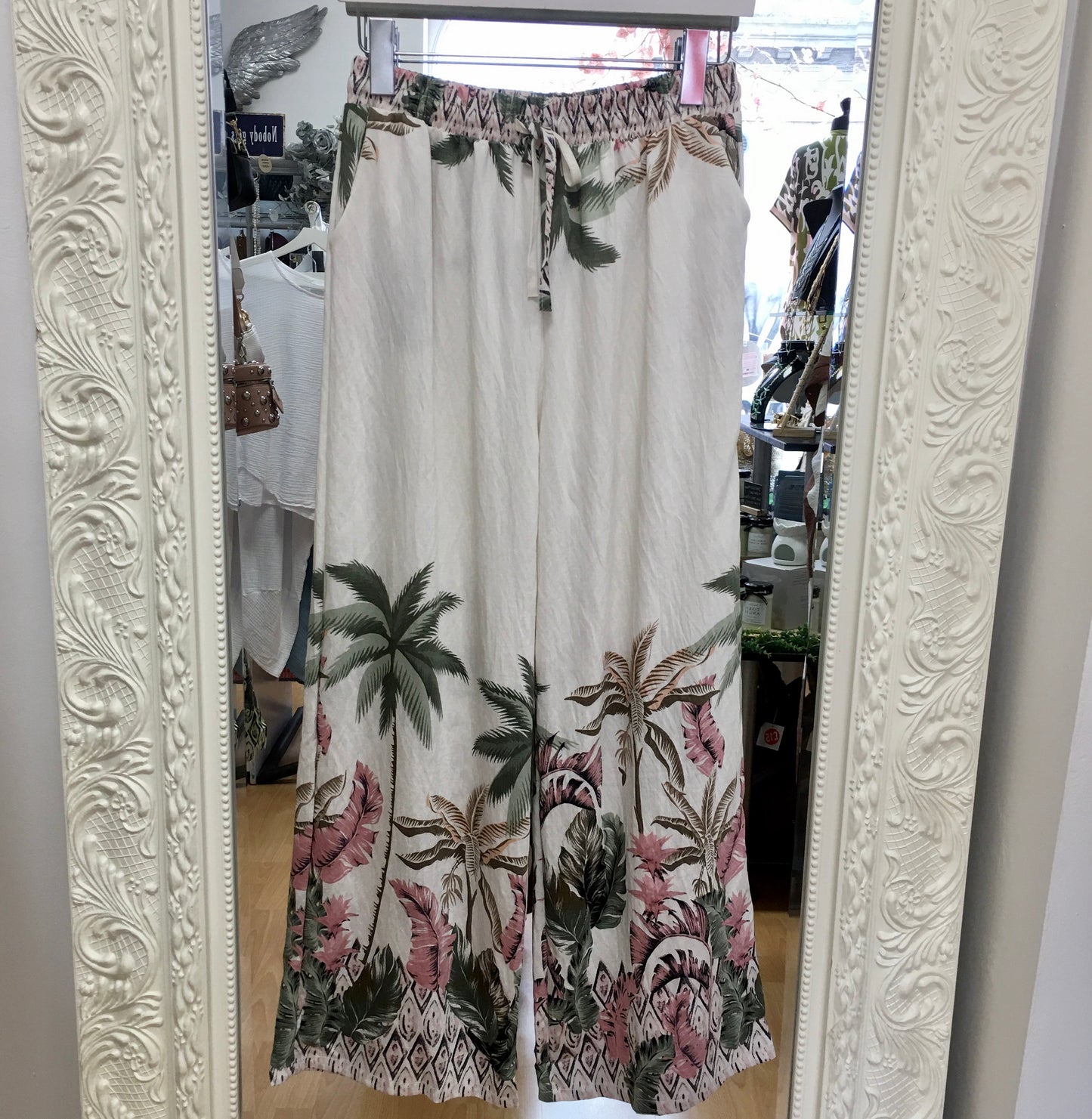 Eloise palm trousers