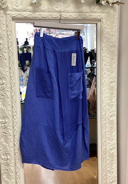 Linen Pocket Skirt