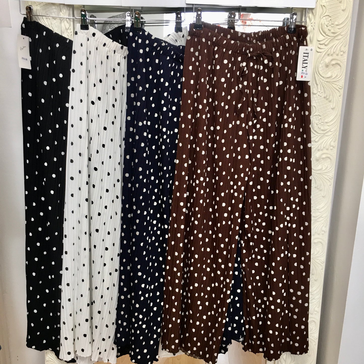 Portia polka dot trousers