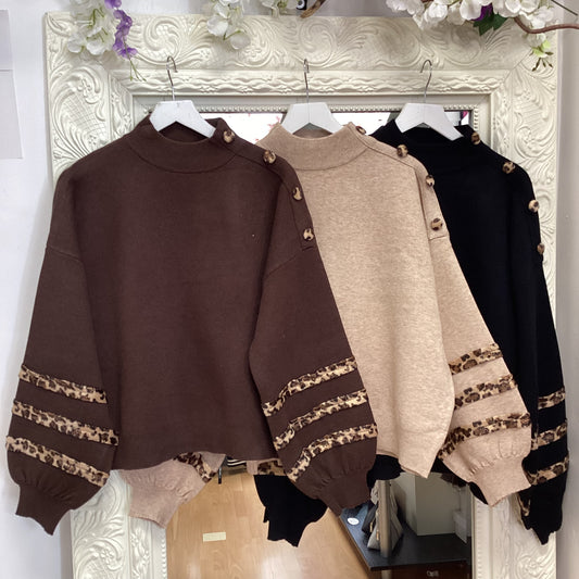 Danielle leopard jumper