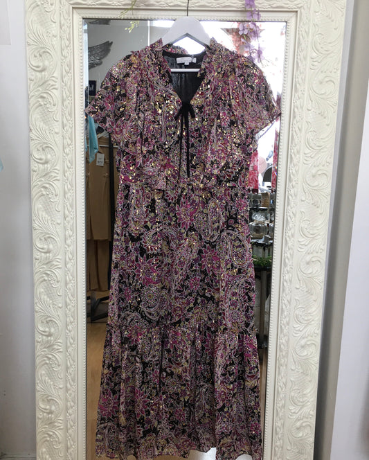 Lara Dress with Gold Fleck