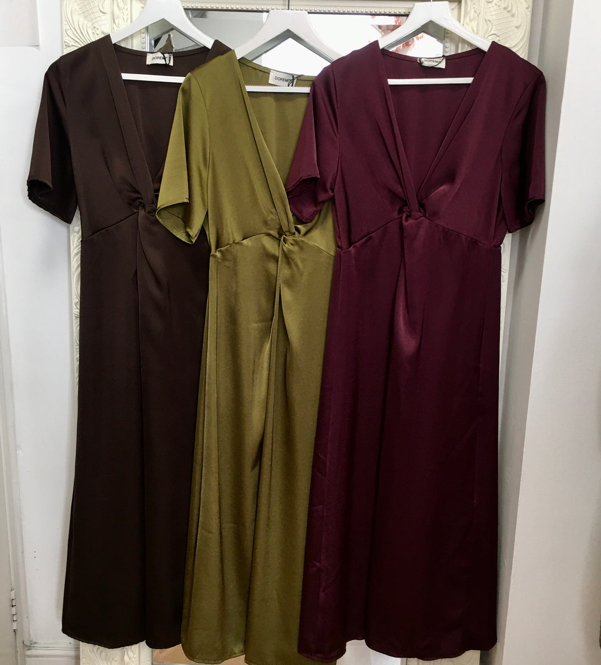 Hortence midi satin dress