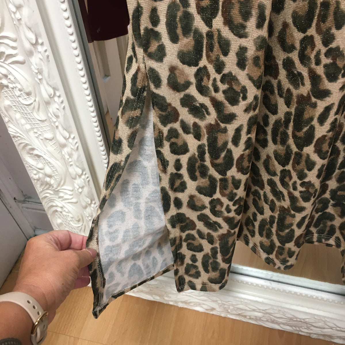 Martha long leopard dress