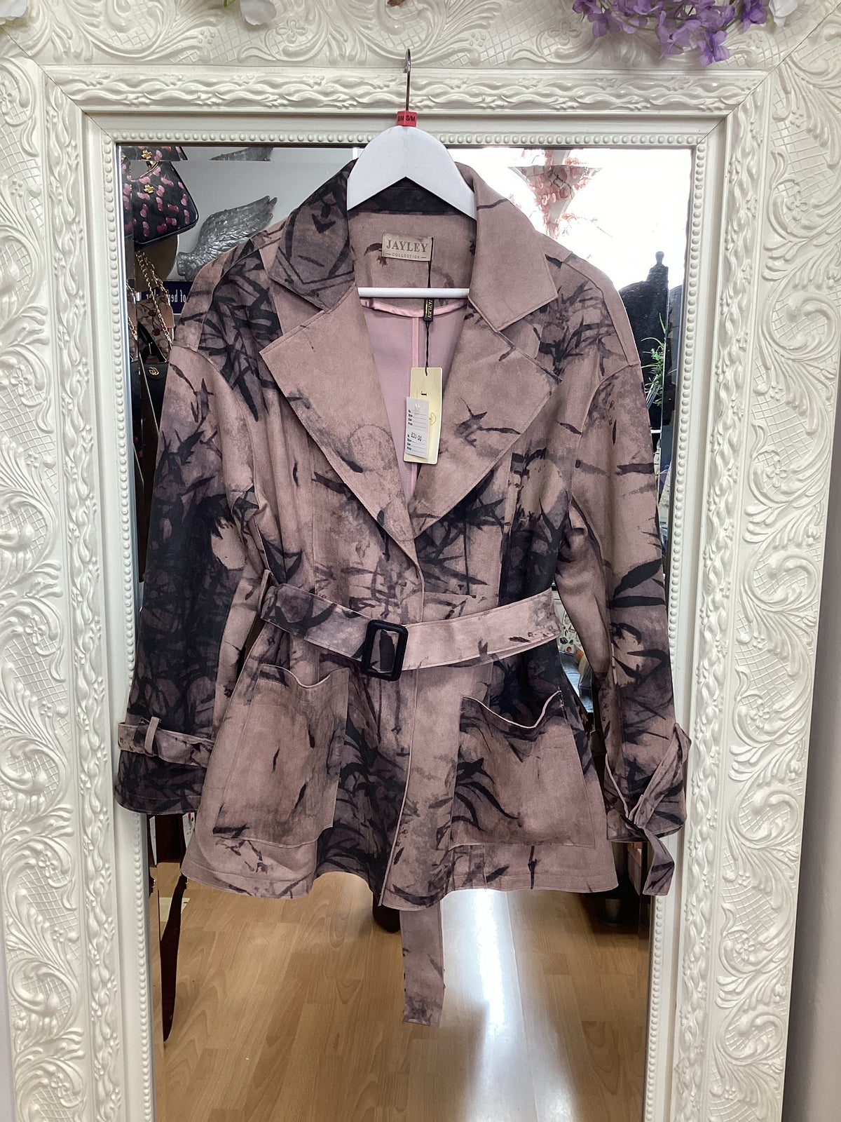 Jayley faux suede jacket