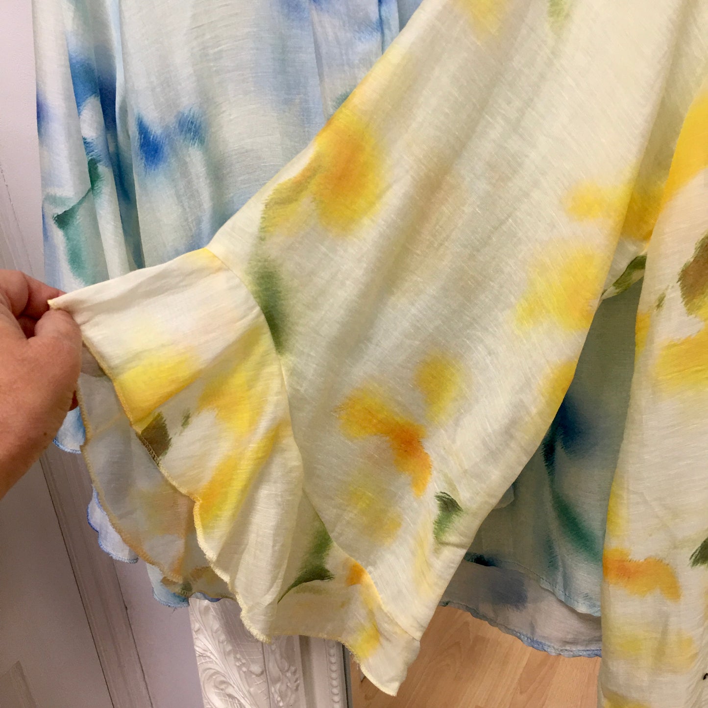 Maeve Floral print Sheer shirt